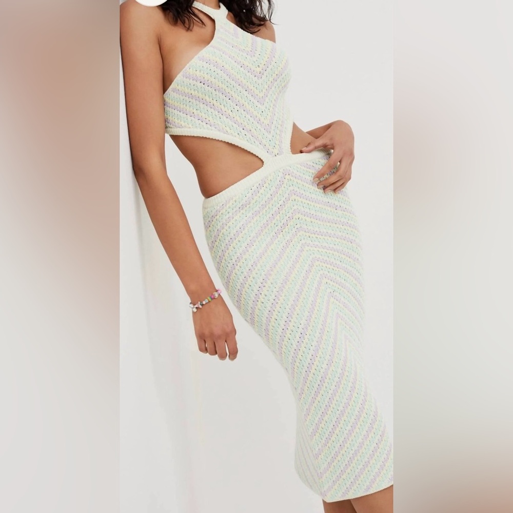 For Love & Lemons Bette Midi Dress Size XL NWT
